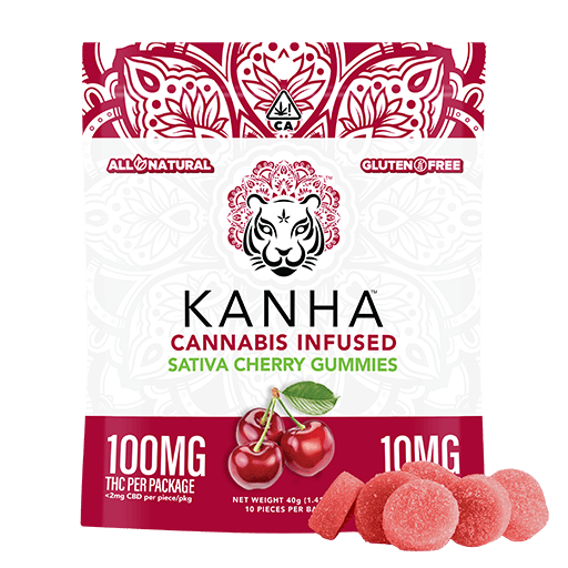 KANHA | Cherry – Sativa Gummies – 100mg