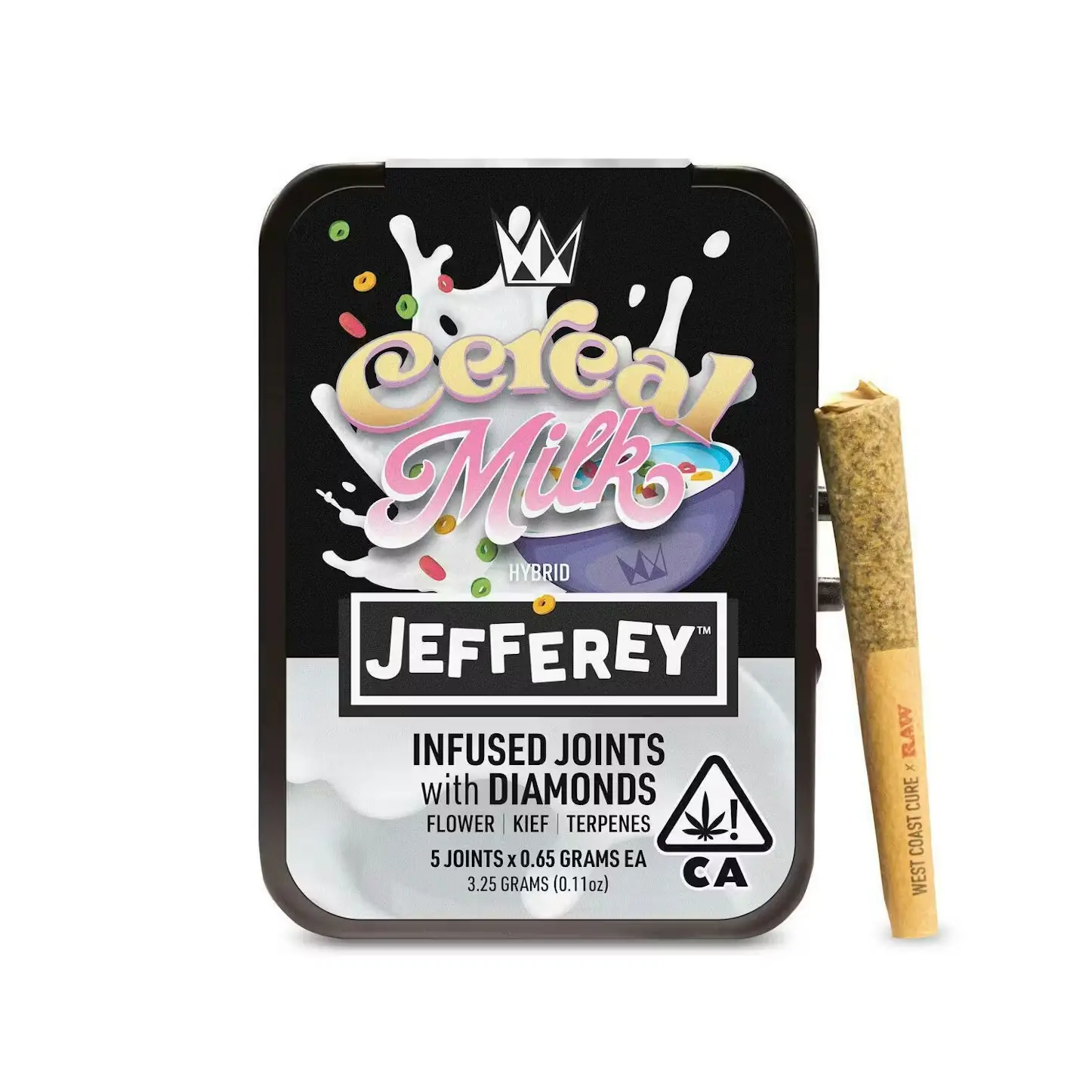 West Coast Cure WCC, 0.65g Inf. Jefferey Pre-Rolls 5PK (H), Cereal Milk