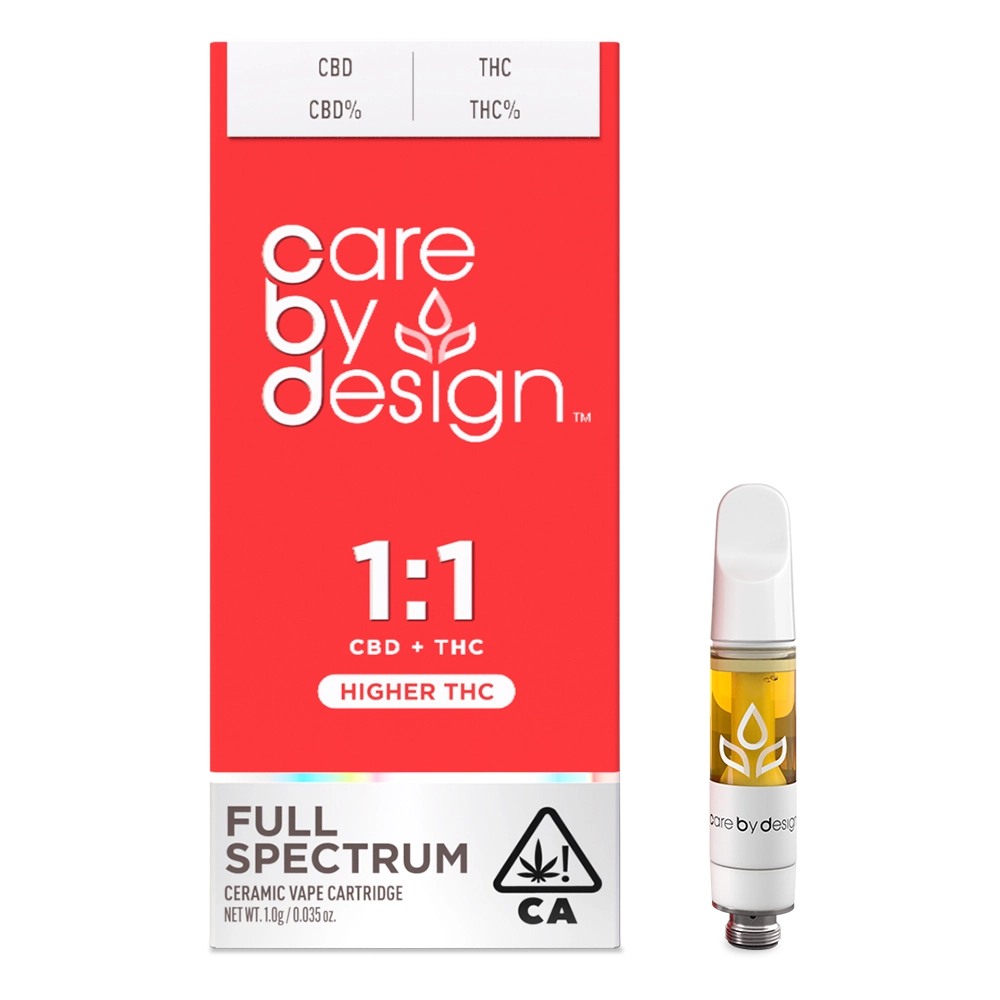 1:1 Vape Cartridge, 1 Grams Care By Design Vape Cartridge